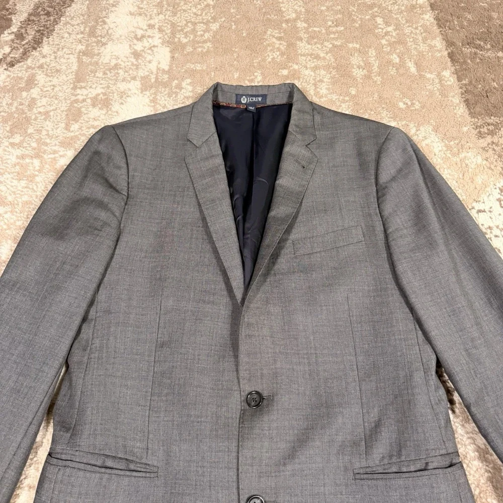 J.Crew Ludlow Jacket Men's 42L Grey Italian Wool Blazer Sport Coat Old Money